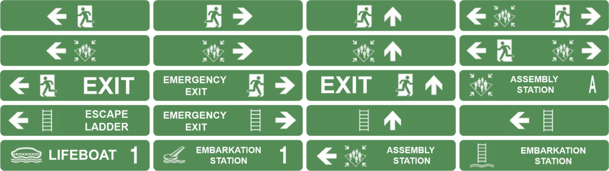 EXPLOSION PROOF LED LARGE ESCAPE SIGN