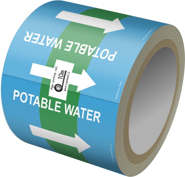 Signwell Economy Line, marine pipe marking